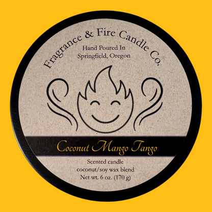 Coconut Mango Tango Candle | Tropical Fruit Fiesta